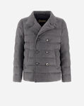 Herno PEA COAT IN EASY CASHMERE MIX Light Grey PI001166U38117R9410
