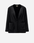 Herno CASUAL SATIN BLAZER Black GA000268D125069300