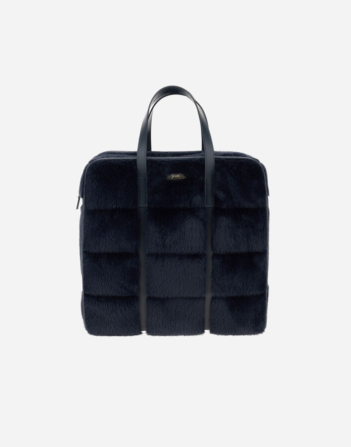 Herno BAG IN LADY ALTERNATIVE FUR Navy Blue BAG00016D126309200