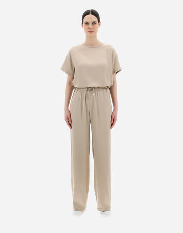 SATIN EFFECT TROUSERS in chantilly for Women