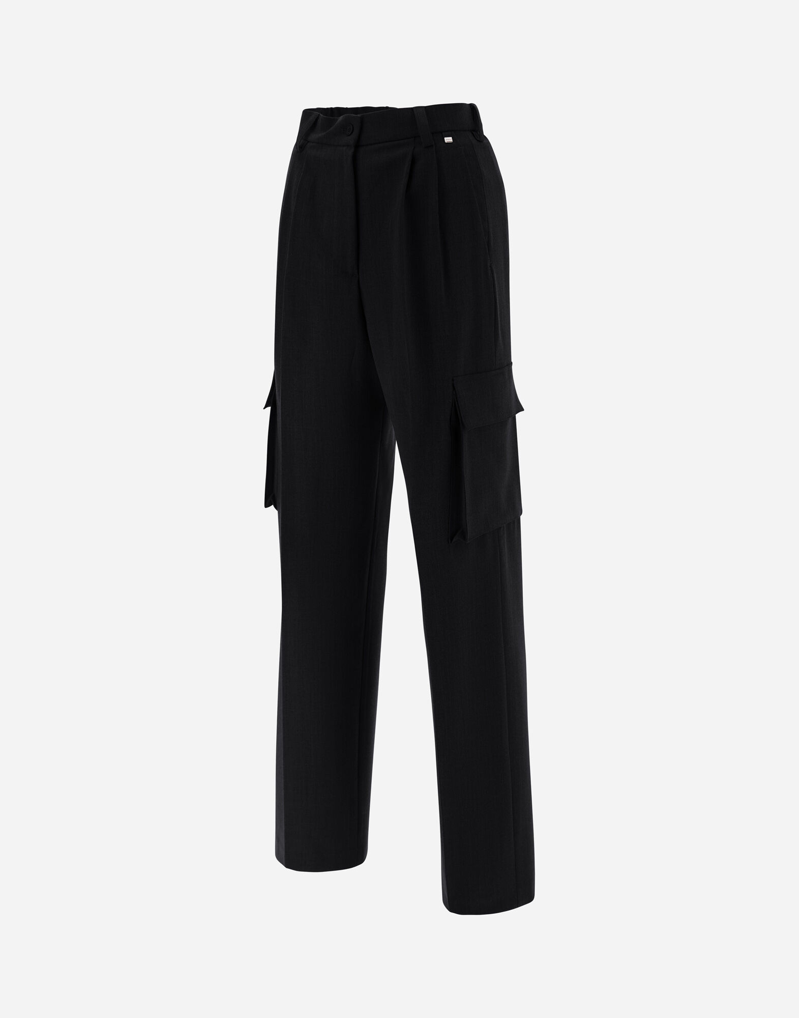 超安い ブラック カーゴパンツ ソフトウール レディース | (ヘルノ) Herno® パンツ