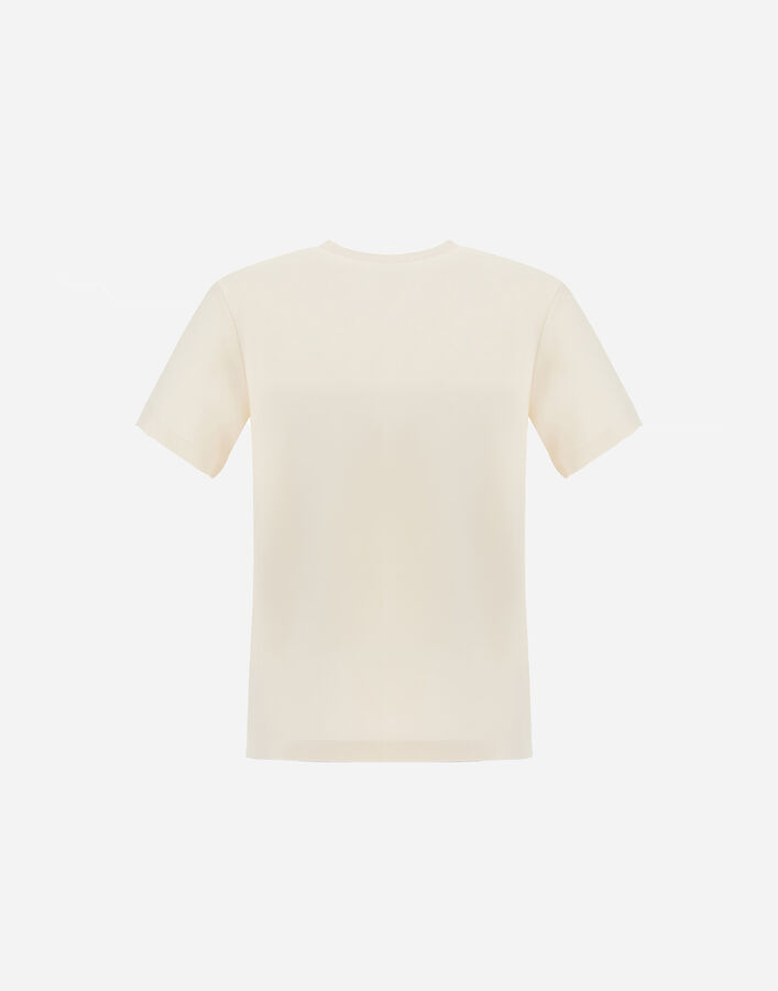 Herno COTTON AND CASHMERE DOUBLE PIQU&Eacute; T-SHIRT White JG000289U540071000