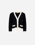 Herno CARDIGAN IN BOUCLÉ KNIT Black MC000175D721009300