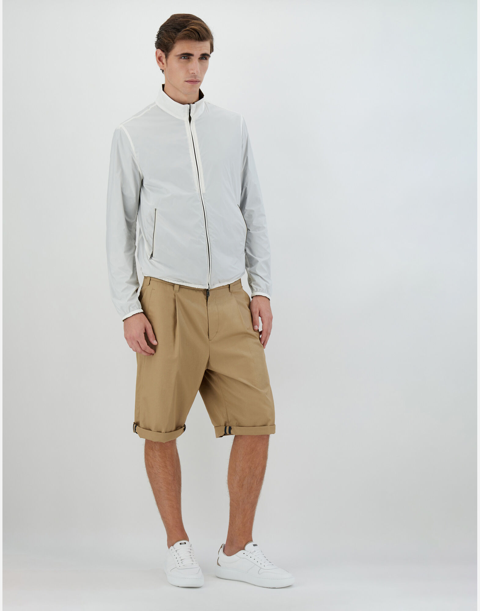 REVERSIBLE MILLIONAIRE MICROFIBRE AND ECOAGE BOMBER JACKET