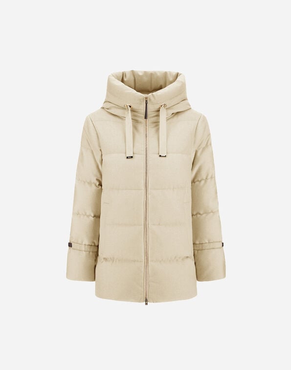 Herno JACKET IN BI-STRETCH LUREX WOOL Natural PI002104D334671100