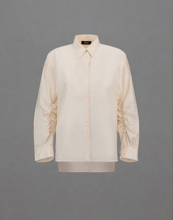 Herno LAMINAR SHIRT IN R-TECH NYLON Milk White CM00010DL128511100