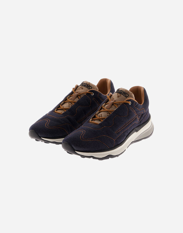 Herno HERNO MAGGIORE TRAINERS IN ORGANIC DENIM Navy Blue SH000051D133219200