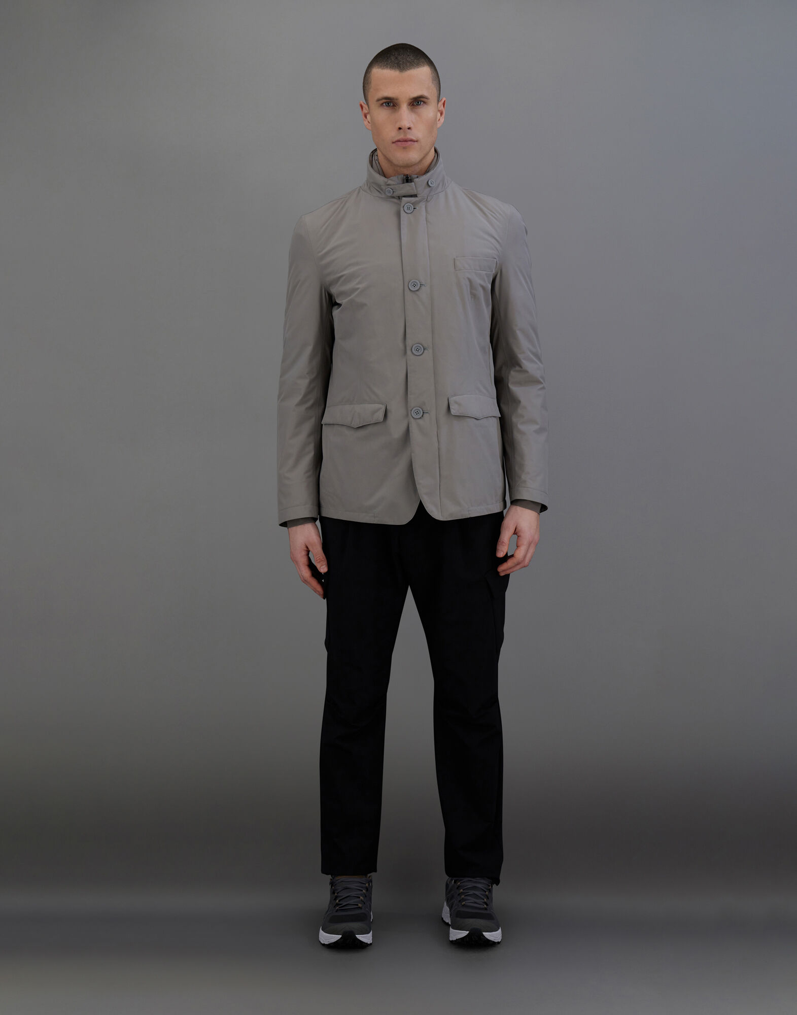 LAMINAR BLAZER IN 2 LAYERS GORE-TEX in Grey for Men | Herno®
