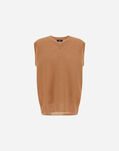 Herno VEST IN COB STITCH ALPACA WOOL Camel MV000008U703122155