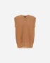 Herno VEST IN COB STITCH ALPACA WOOL Camel MV000008U703122155
