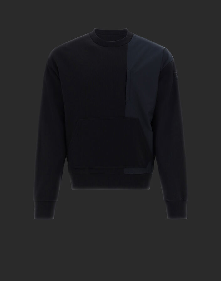[HERNO] Herno Men's LAMINAR Cotton Sweatshirt Half-Zip Hoodie Black 42 [Used] [Authenticated and Guaranteed Authentic] 204855 main image 1