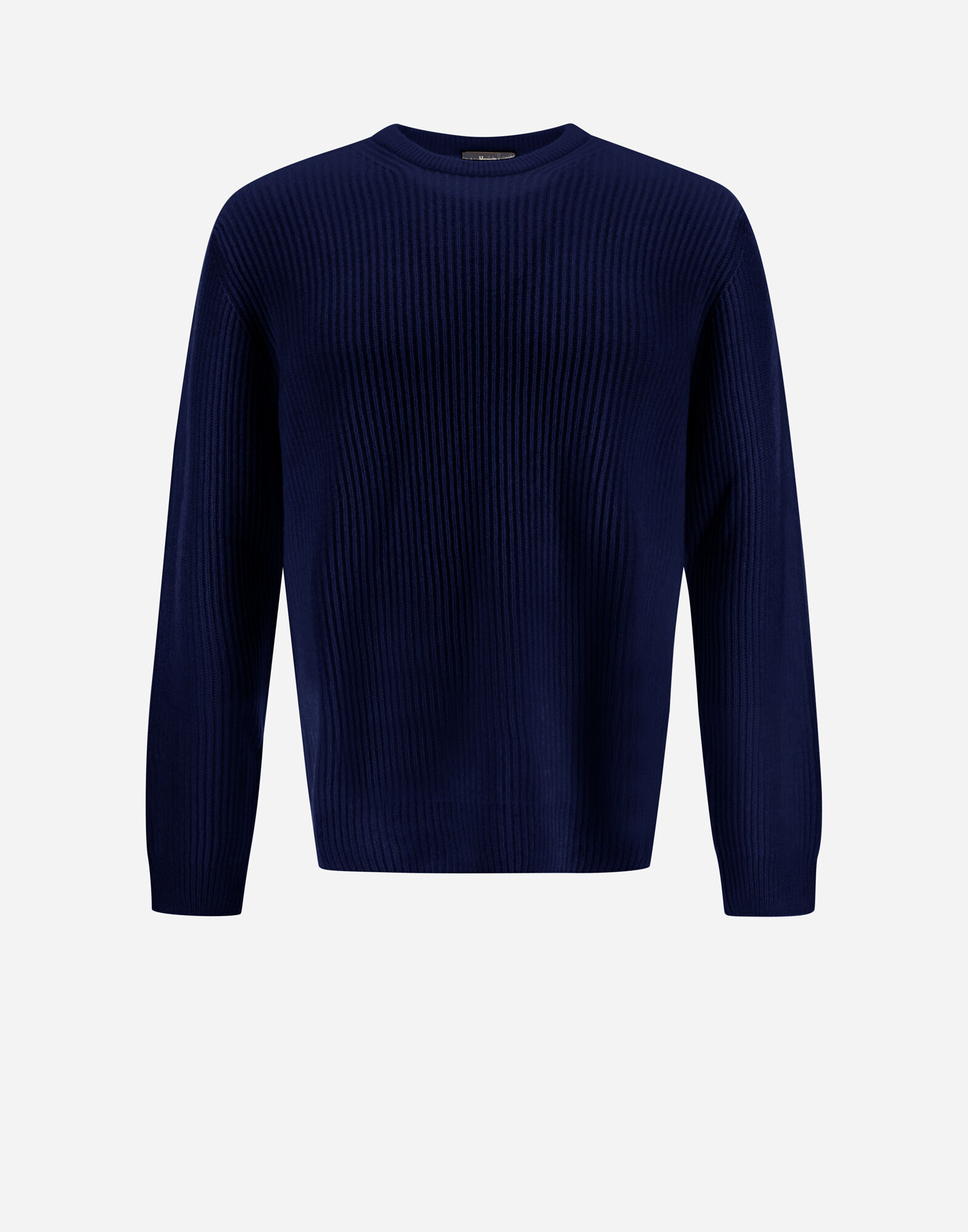 メンズ ウール カシミヤ ニットトップス ネイビーブルー | Herno