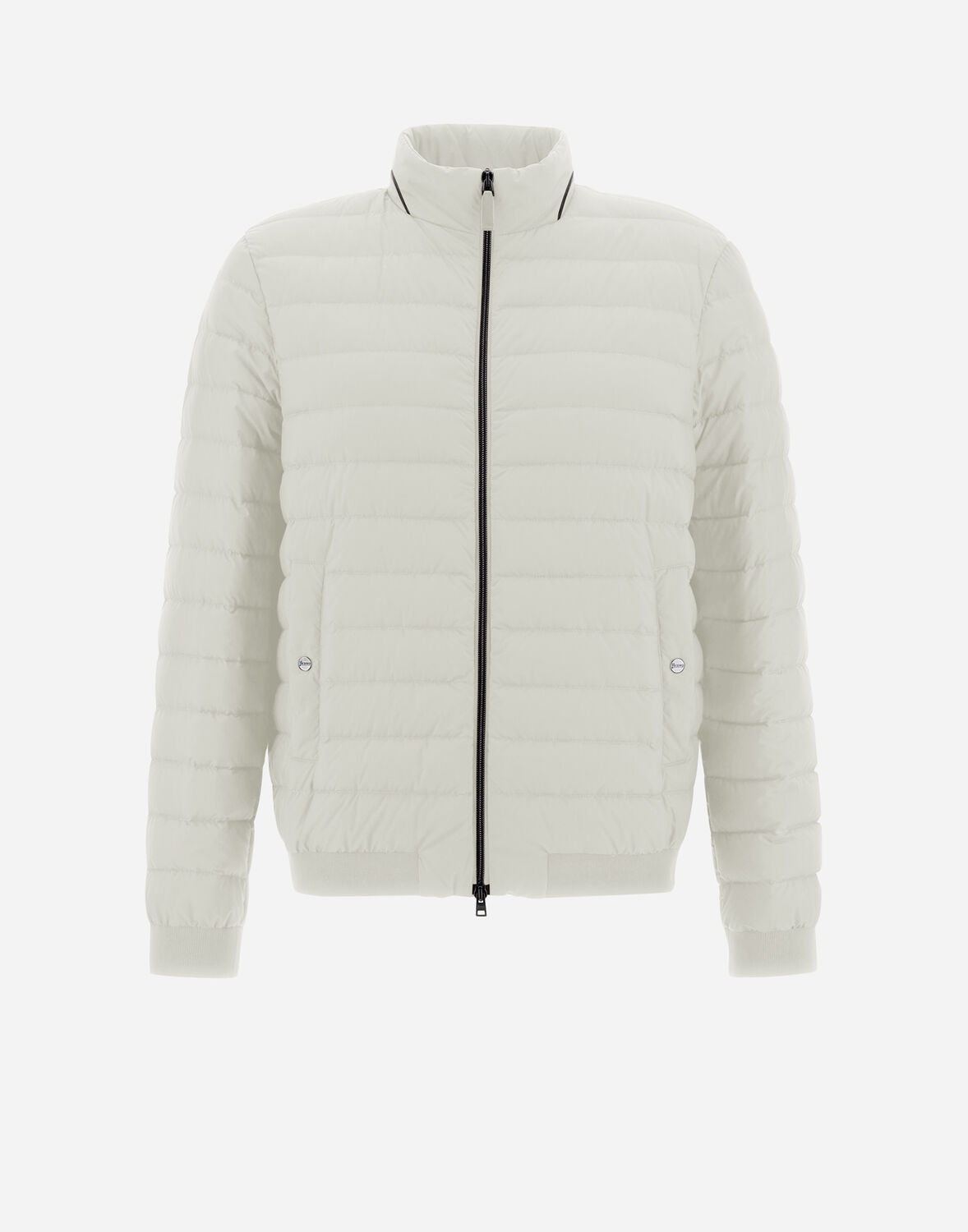 Herno Man Puffer Ivory Size 40 Polyamide, Polyurethane In White