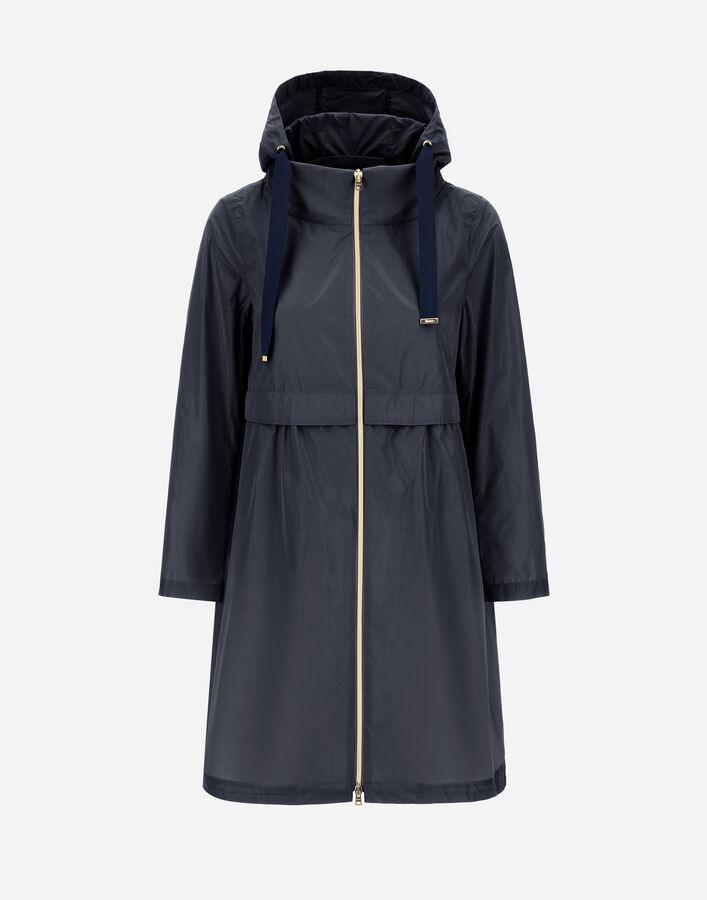 Herno NEW TECHNO TAFFETA LONG PARKA Blue GC000408D12483Z9202