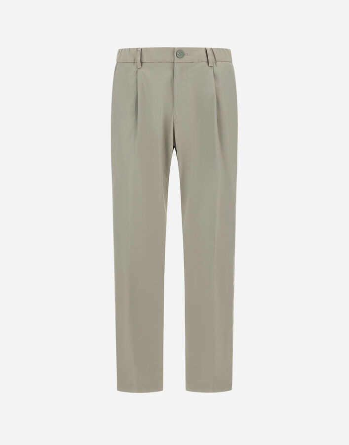 Herno COTTON FEEL TROUSERS WITH DRAWSTRING Sage PT000091U125317290