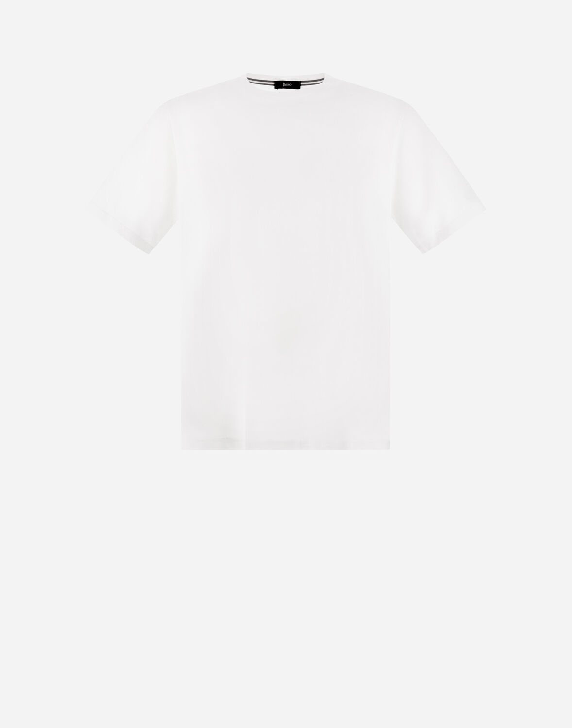Herno エッセンシャルジャージー Tシャツ In White