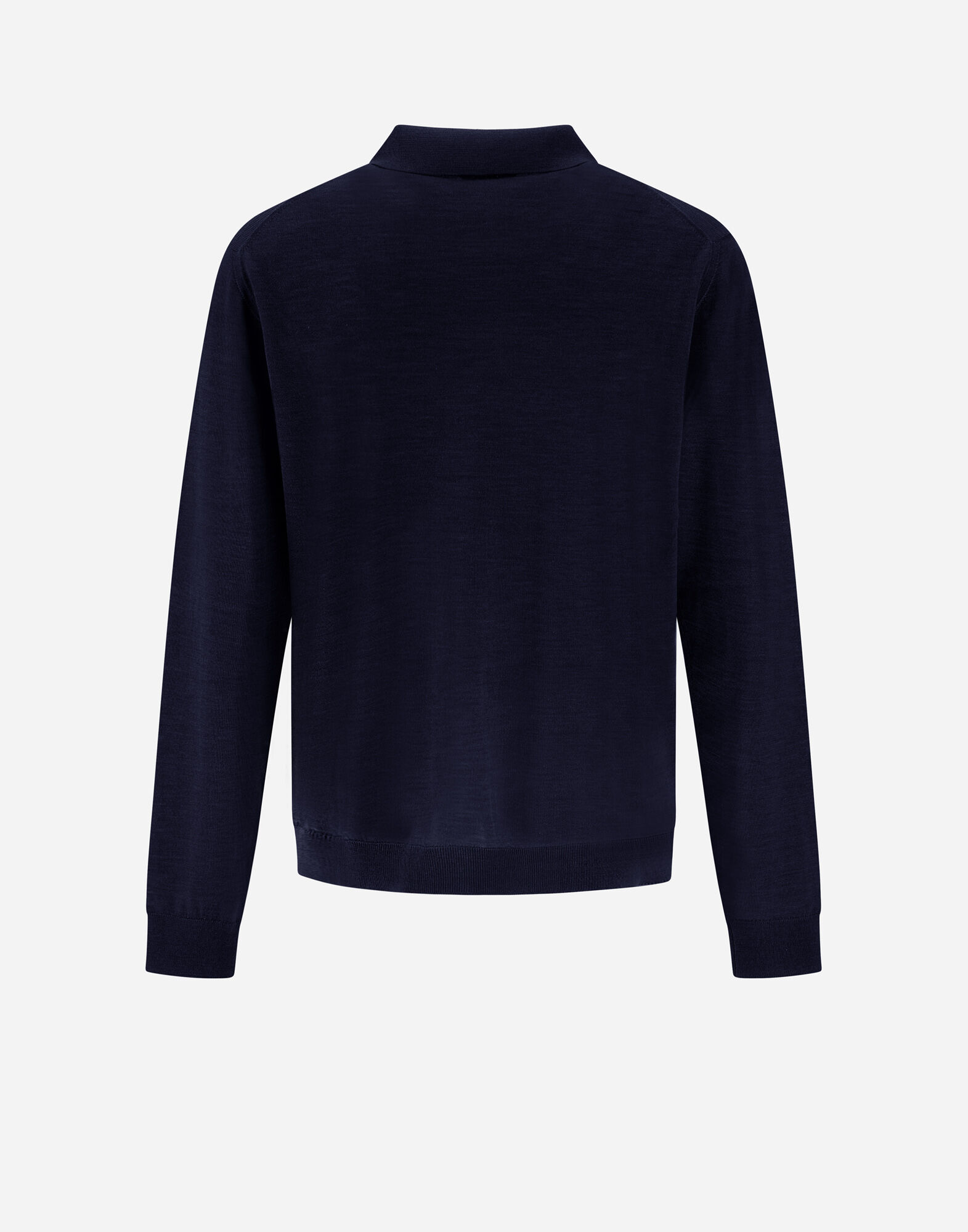 メンズ ウール シルク ニット ポロシャツ ダークブルー | Herno® (ヘルノ)