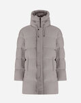 Herno BOMBER JACKET IN ARENDELLE AND FAUX FUR Dove Grey PI001159U12414Z2720