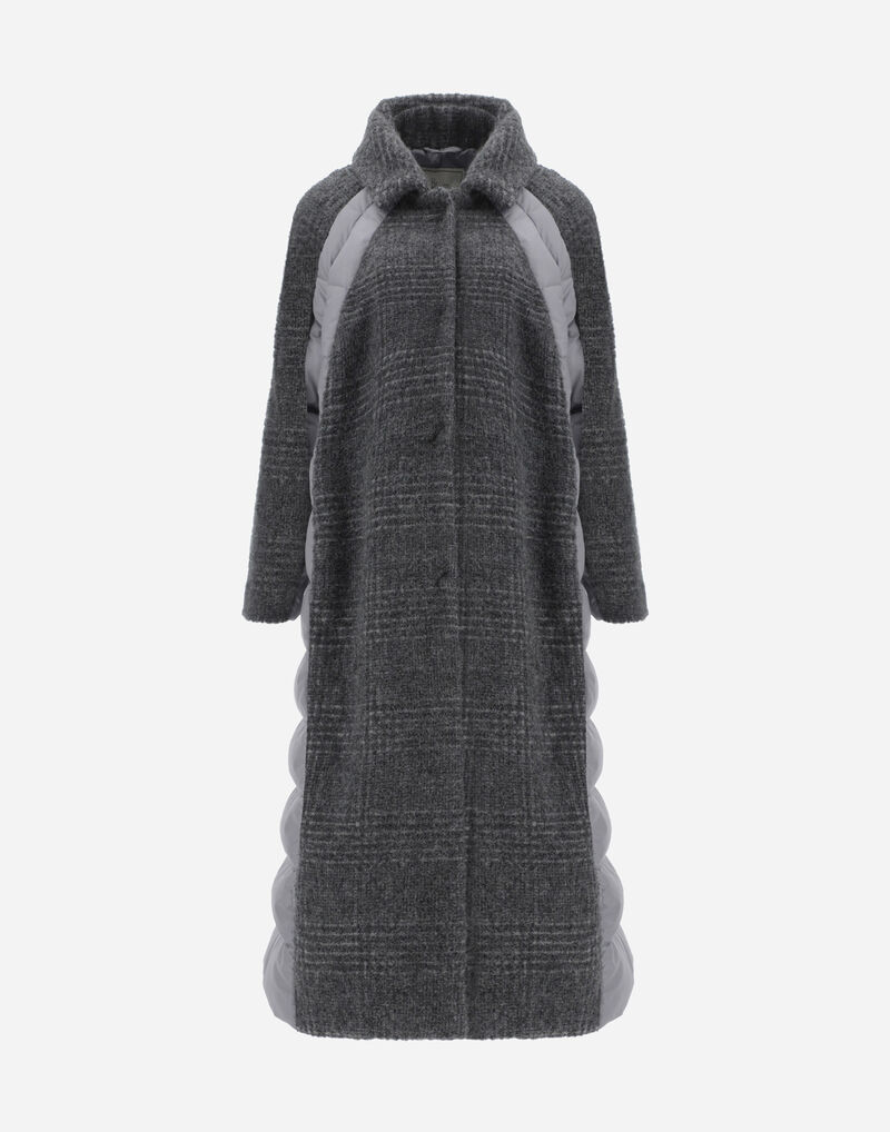 GLOBE REGENERATED NYLON ECONYL® & ANIMAL-FRIENDLY WOOL LONG COAT Herno GLOBE REGENERATED NYLON ECONYL® & ANIMAL-FRIENDLY WOOL LONG COAT Herno
