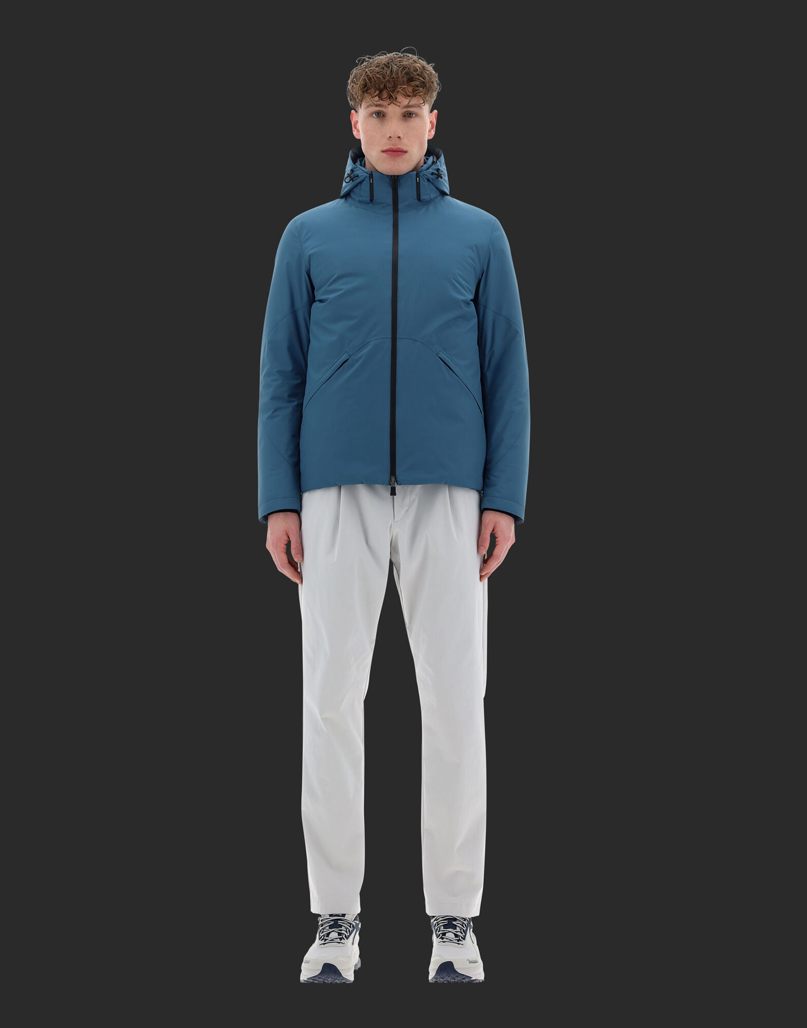 GIUBBOTTO HERNO UOMO LAMINAR in Indian Blue for Men Herno