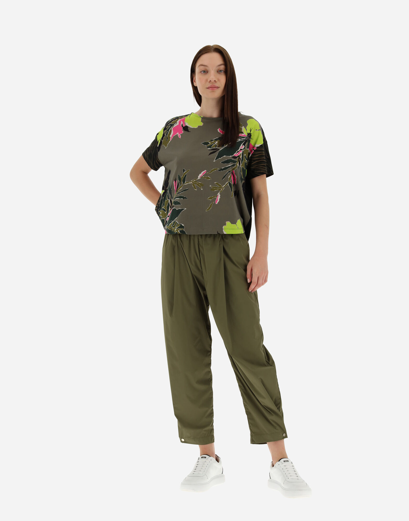 レディース SAFARI PATCH ジャージー Tシャツ マルチカラー