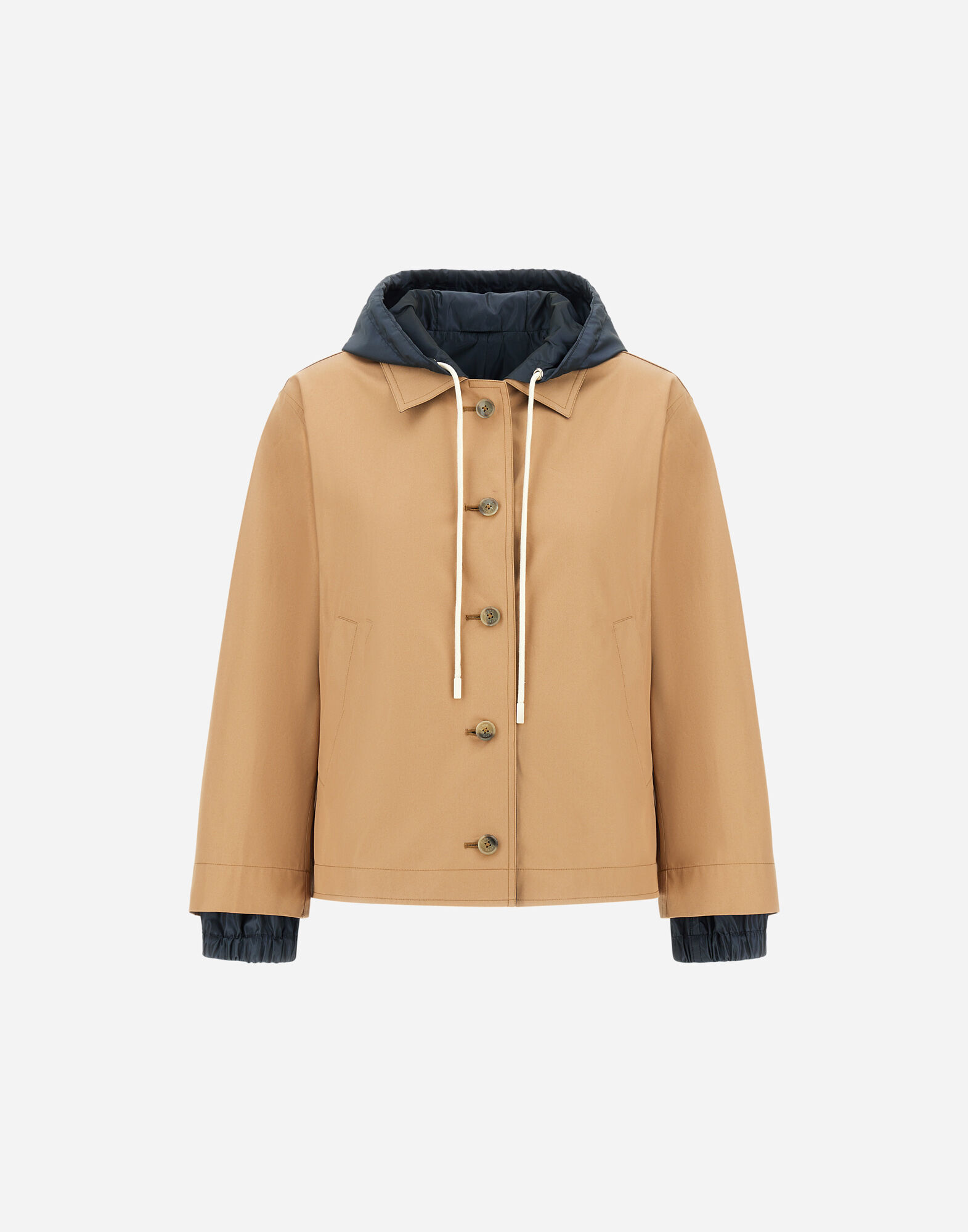 REVERSIBLE JACKET IN DEAN in Camel/Blue for Women | Herno®