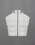Herno LAMINAR GILET IN 2L GLAZED RIPSTOP Ice/Light blue PI00349DL12345Z1390