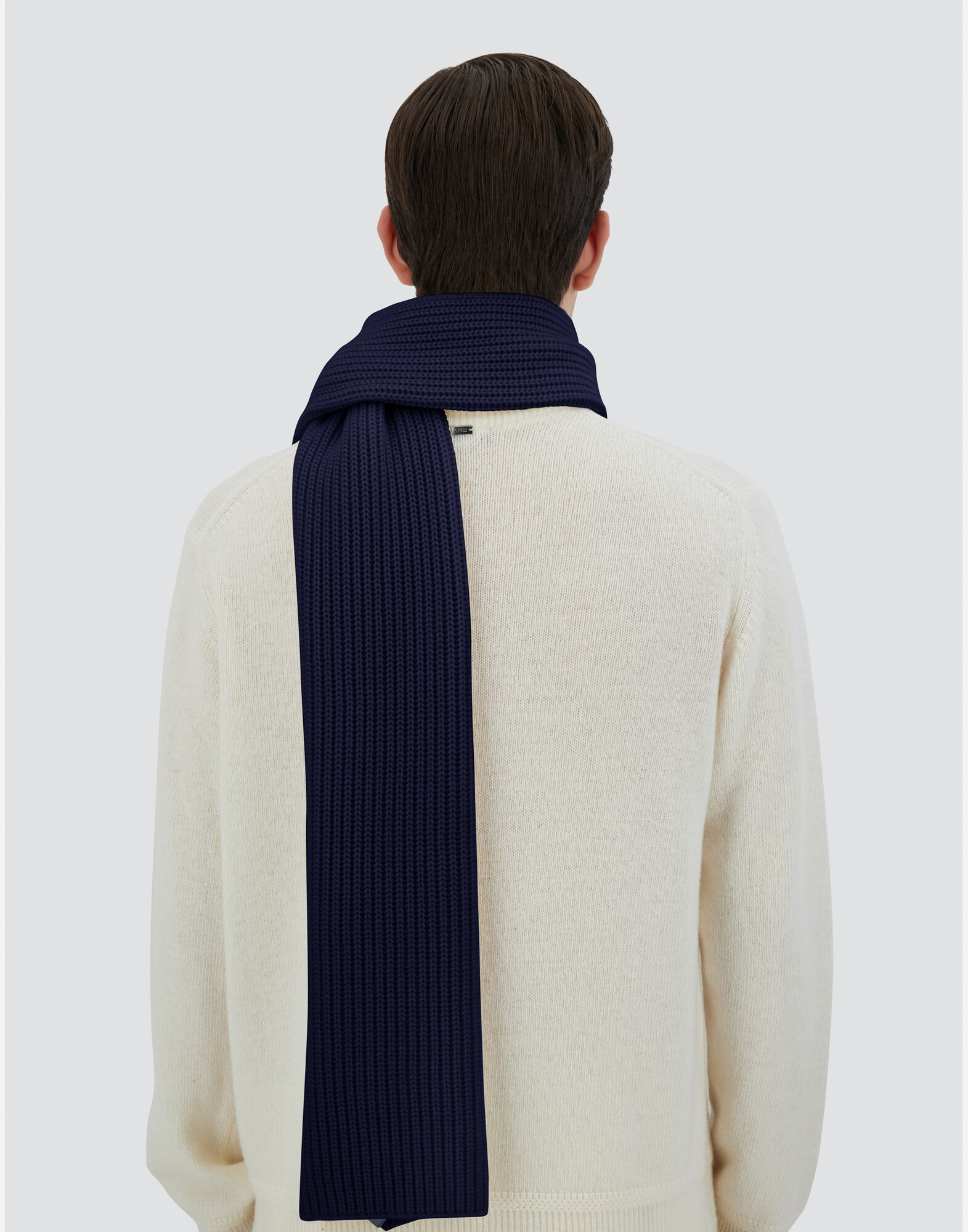注目の福袋をピックアップ！ メンズ エタニティ Herno | ネイビーブルー マフラー カシミヤ 小物