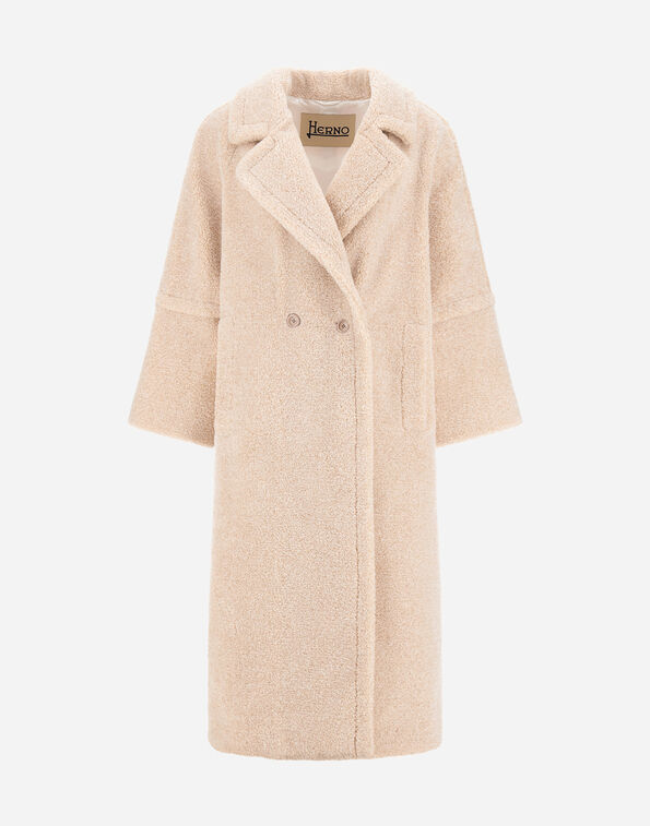 Herno COAT IN MELANGE TEDDY Chantilly CA000583D127351983