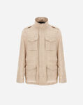 Herno WELSH LINEN FIELD JACKET Camel FI000121U171372157