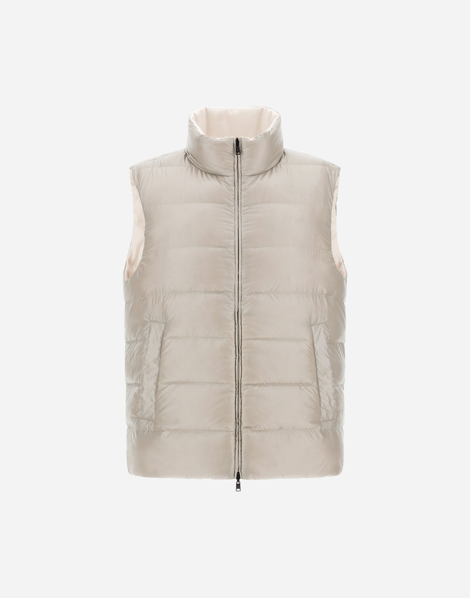 SILK CASHMERE VEST in Chantilly for Men | Herno®