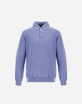 Herno GLORIOUS COTTON SILK POLO SHIRT Light Blue MPL00002U720739026