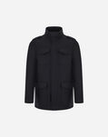 Herno MINIMAL WOOL FIELD JACKET Black FI000088U33349R9300