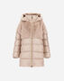 Herno A-SHAPE JACKET IN NYLON ULTRALIGHT AND LADY ALTERNATIVE FUR Chantilly PI000185G12017Z1985