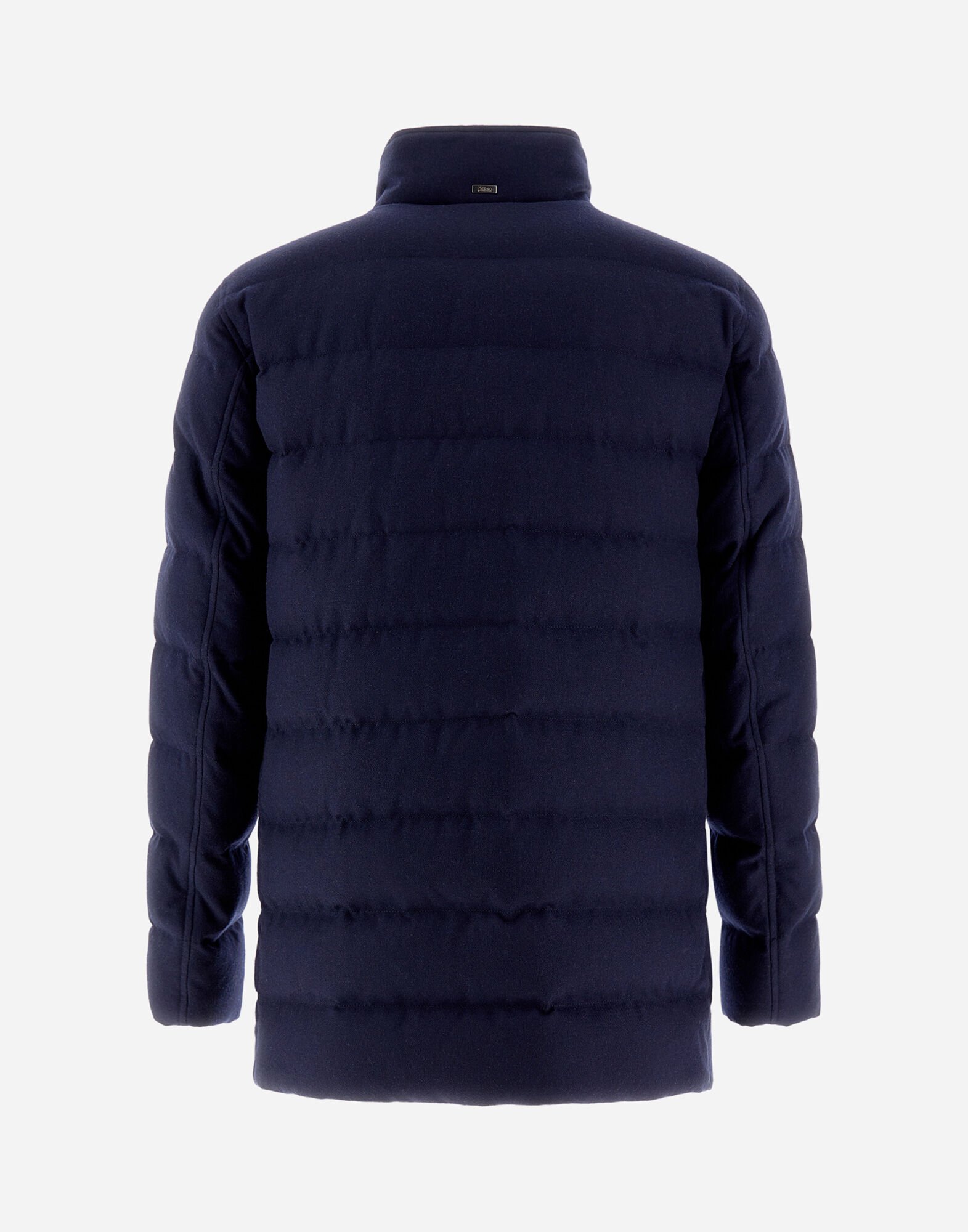 CARCOAT IN EASY CASHMERE MIX in Navy Blue for Men Herno