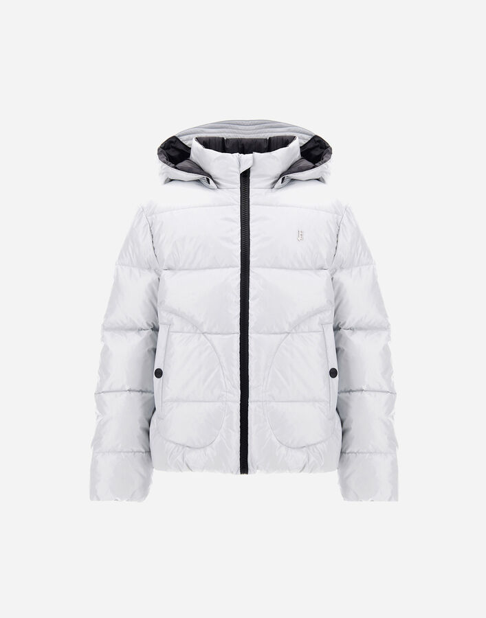 Herno JACKET IN GLOSS Light Blue/Grey PI000037X12220Z9095