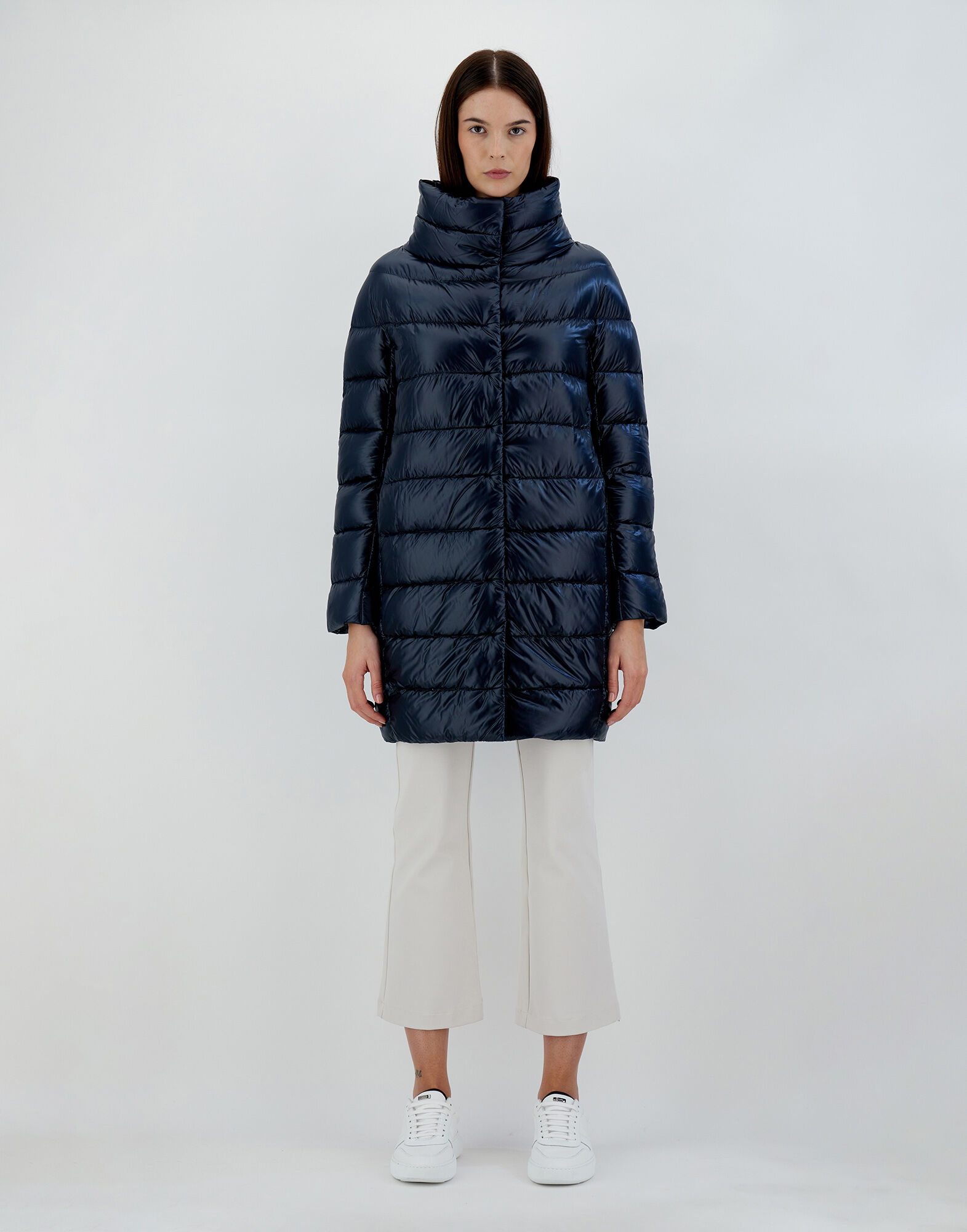 コート HERNO Women Trench Coats IM000188D12456Z9200 Blue DORA in Navy Blue for Women | Herno®