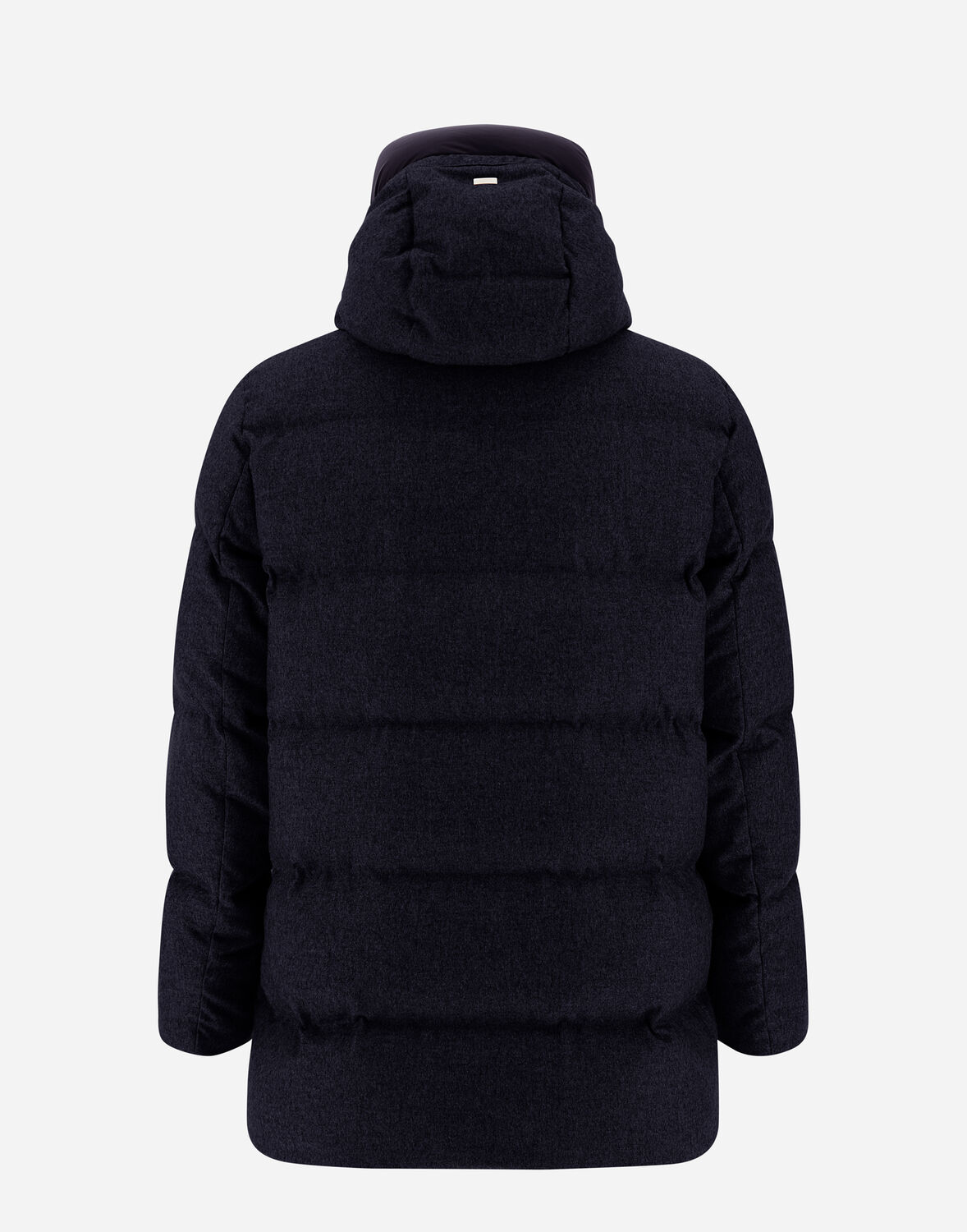 Herno Jacket In Cashmere, Silk And Ecoage In Navy Blue