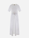 Herno GLAM KNIT EFFECT AND TECHNO TAFFETA' DRESS White AB000005D520561000