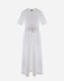 Herno GLAM KNIT EFFECT AND TECHNO TAFFETA' DRESS White AB000005D520561000
