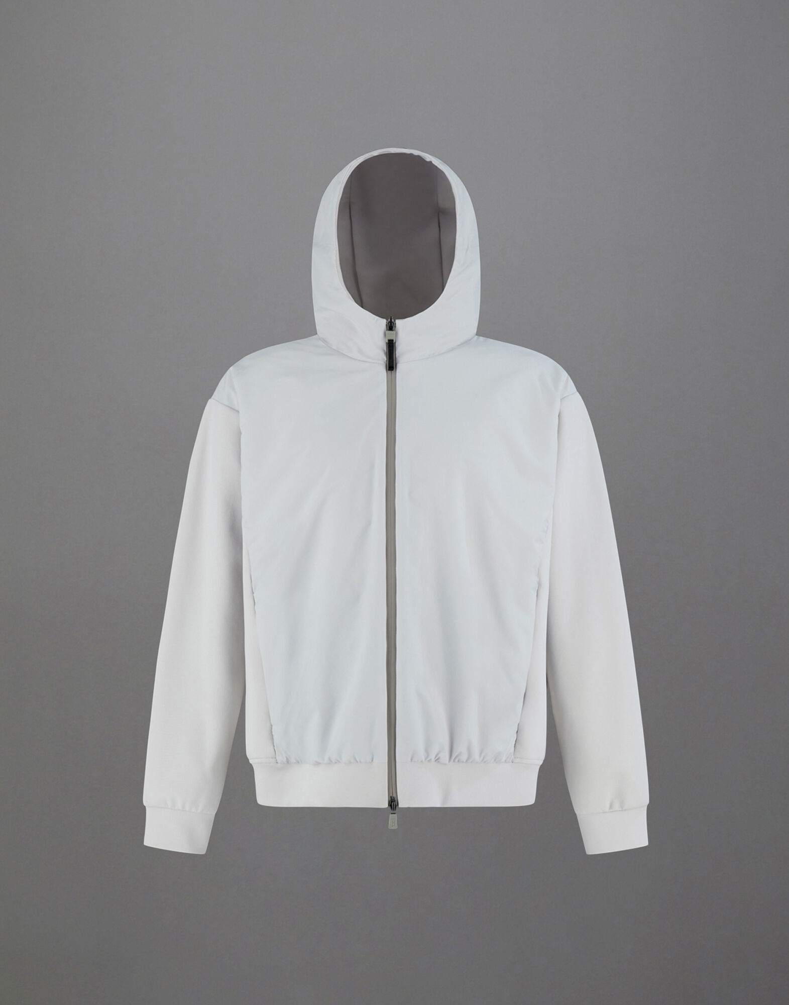 LAMINAR CARDIGAN IN TECH DOUBLE in Ice for Men Herno