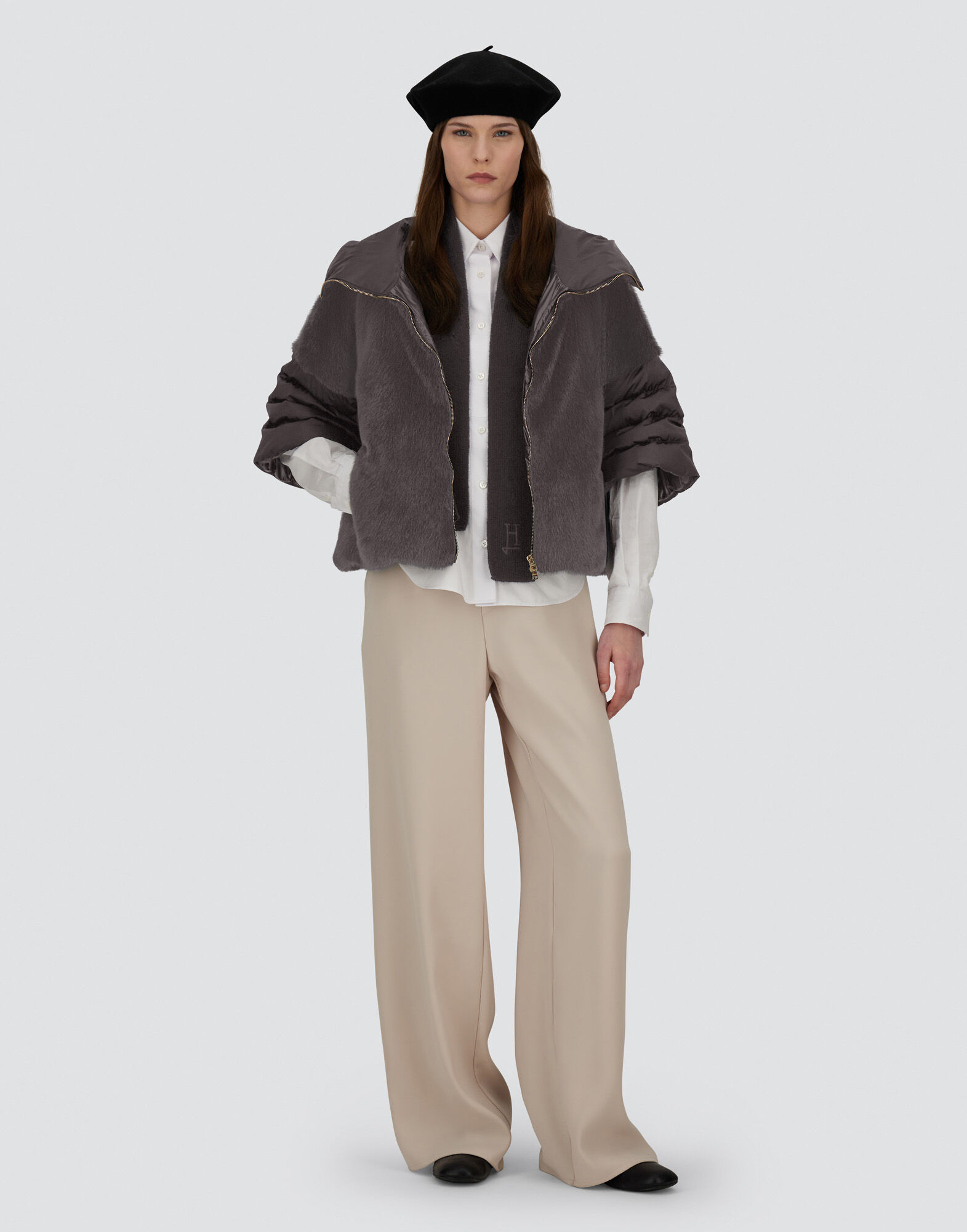 Herno キルティングスウェット ブラック・グレー メンズ LA GIACCA グレー | Herno® (ヘルノ)