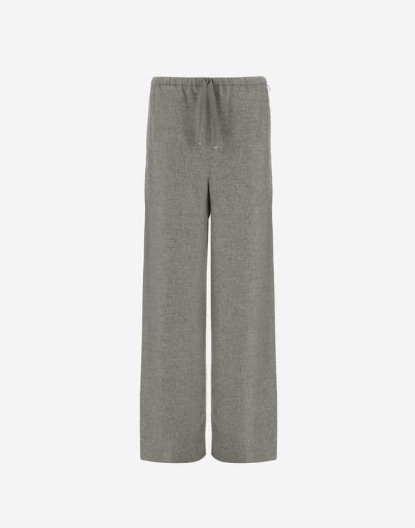 Herno RESORT TROUSERS IN CASHMERE AND SILK Light Grey PT00050DR380879410
