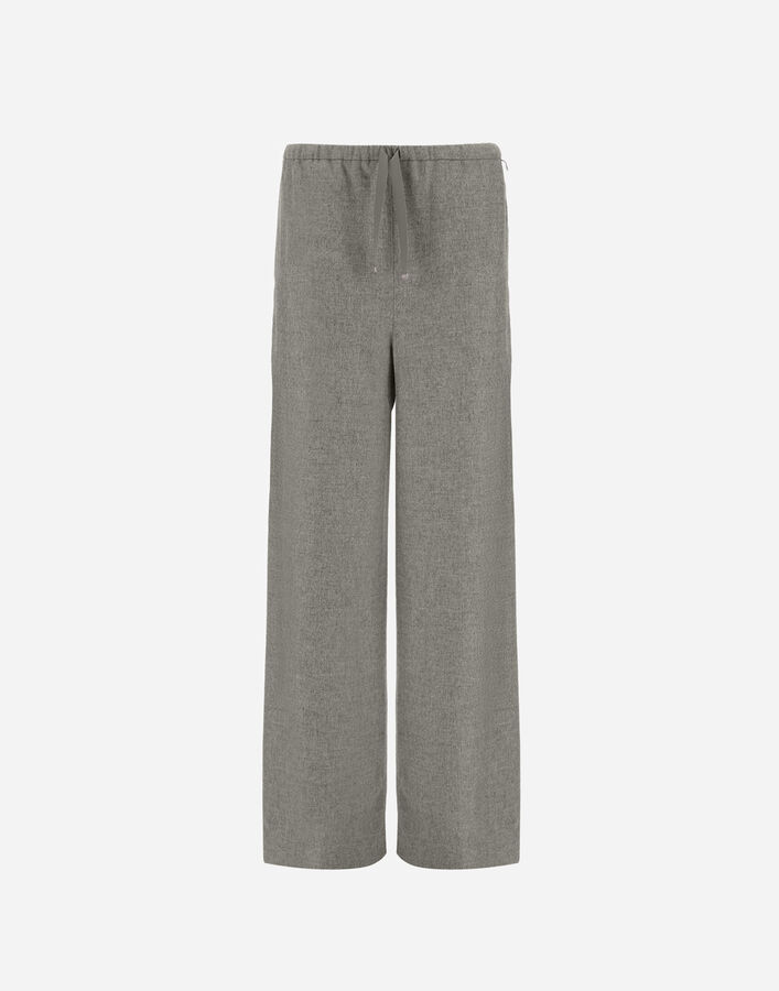Herno RESORT TROUSERS IN CASHMERE AND SILK Light Grey PT00050DR380879410