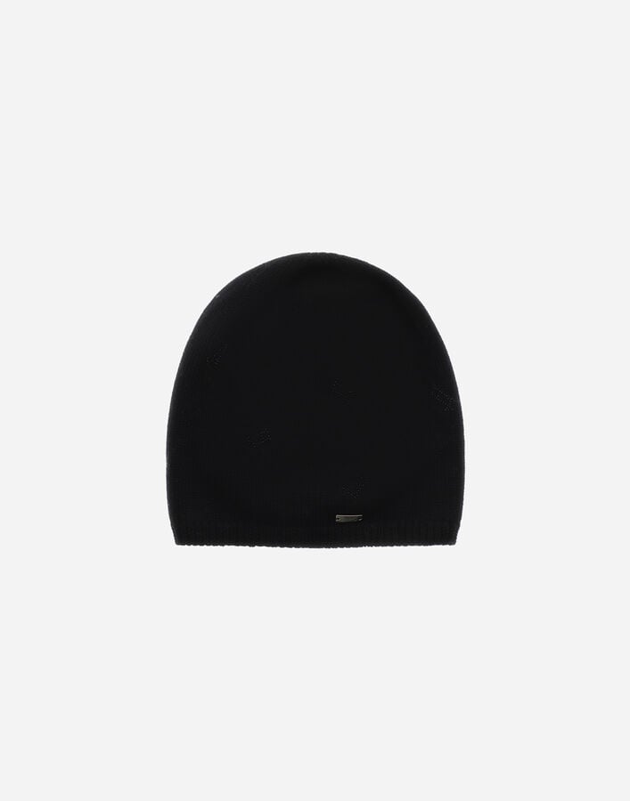 BEANIE IN ALLOVER 'H' WOOL Herno Herno BEANIE IN ALLOVER 'H' WOOL Black BER00057D701669300