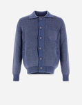 Herno RESORT SHIRT IN GUMMY KNIT Air Force Blue MC00034UR760449145