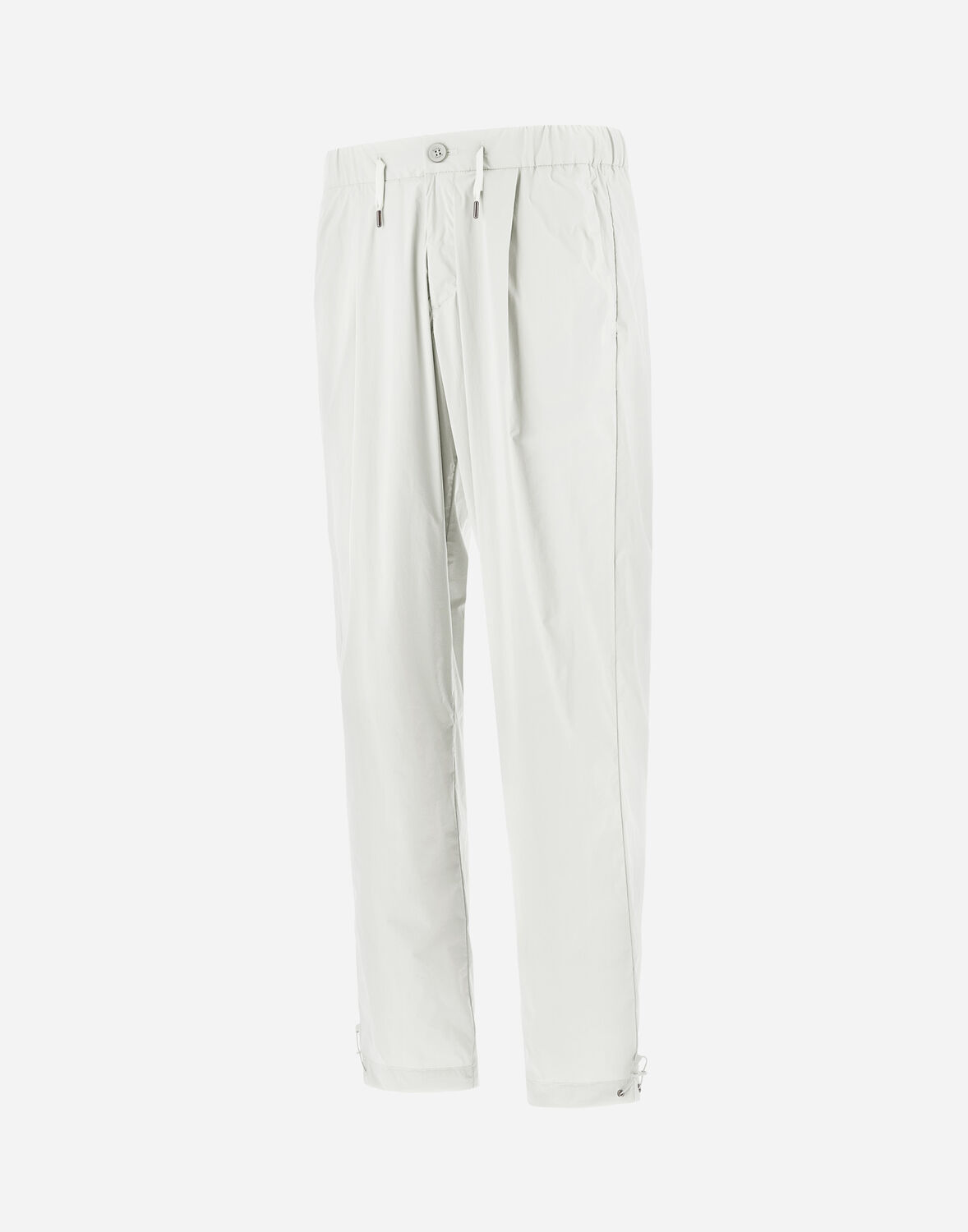 Herno Resort Trousers In Light Nylon Stretch In White