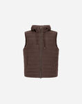 Herno SUEDE EFFECT VEST Dark Brown PI001221U124548993