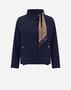 Herno LIGHT COTTON CANVAS JACKET WITH SCARF Navy Blue GA000249D131799200