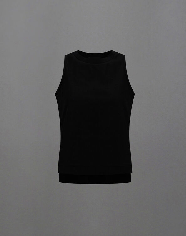 Herno LAMINAR TOP IN LIGHT MERCERISED COTTON Black JG00060DL521329300